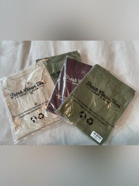 Fresh Clean Tees - 3x V-necks, 1x Polo. NWT